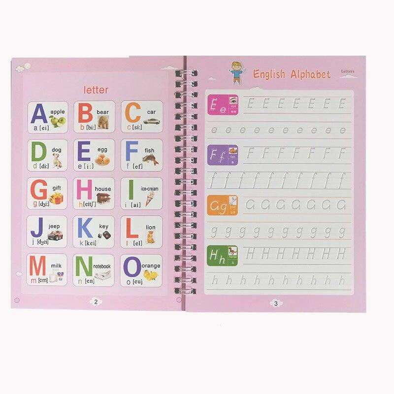Caderno infantil - Caderno De Caligrafia Reutilizável Mágico Inteligente Para Crianças